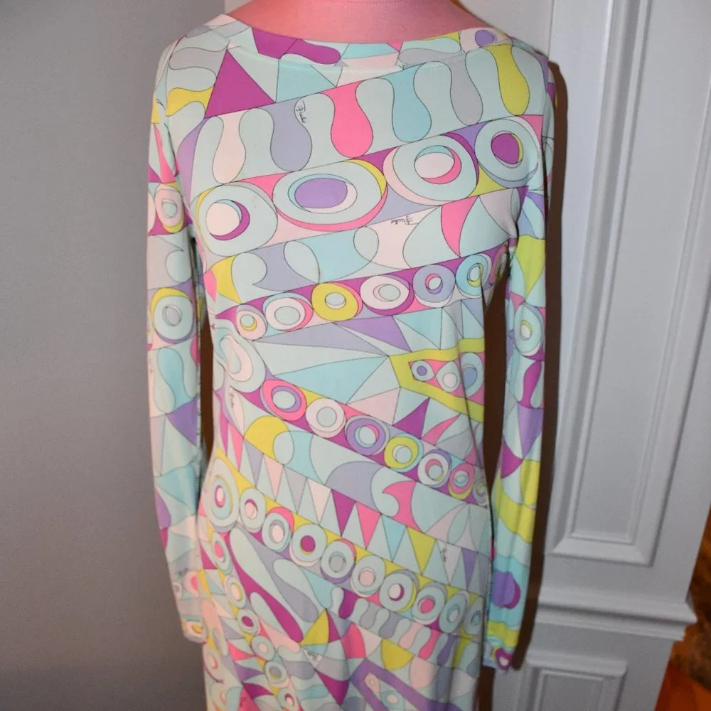 Emilio Pucci Multi Colored Dress Size 12